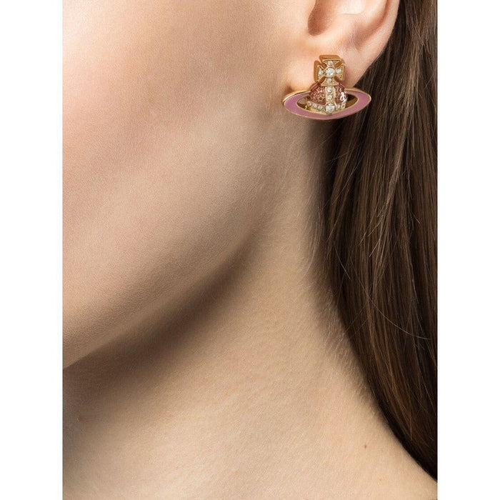 Enamel Saturn stud earrings Classic NANA earrings