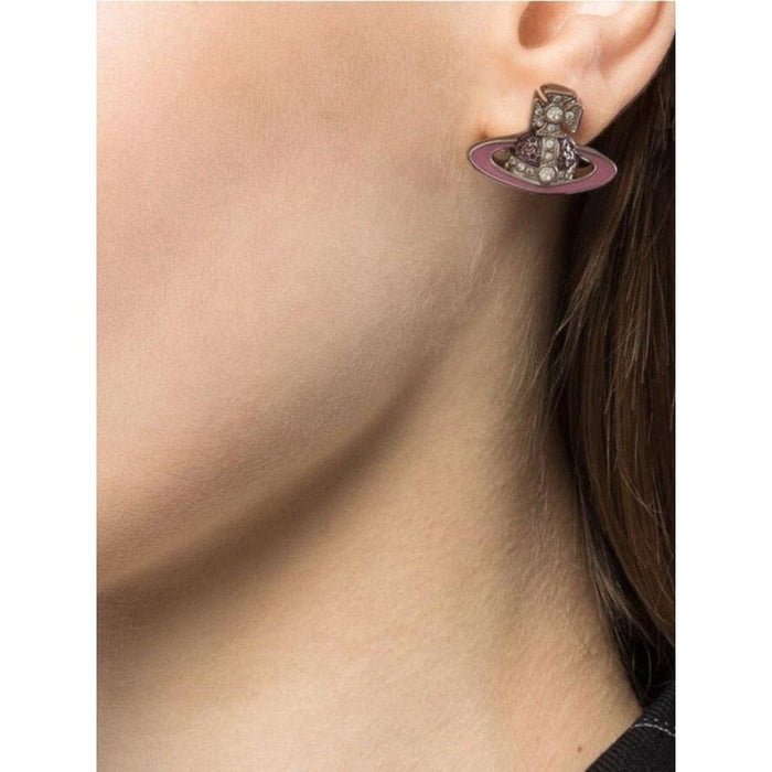 Enamel Saturn stud earrings Classic NANA earrings