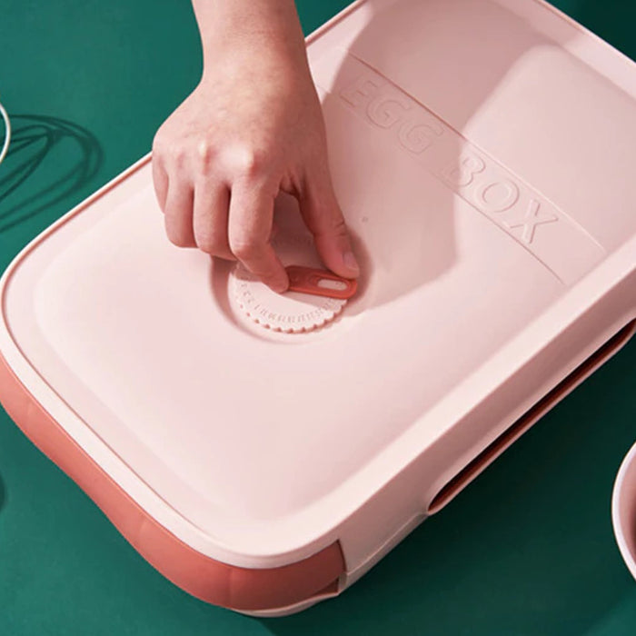 Stackable Refrigerator Egg Storage Container with Lid